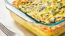 Breakfast Casserole with Spinach and Feta