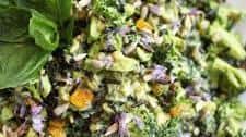 Broccoli Avocado Salad with Wild Rice & Creamy Citrus Dressing