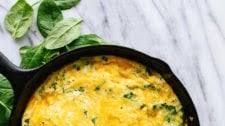 Broccoli, Cheddar & Spinach Frittata