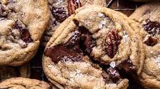 Brown Butter Bourbon Pecan Chocolate Chunk Cookies