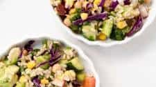 Brown Rice Chickpea Salad