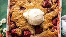 Brown Sugar Strawberry Cobbler