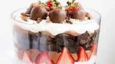 Brownie Strawberry Trifle