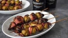 Brussels sprouts and bacon skewers