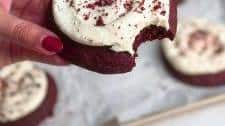 CRUMBL COPYCAT RED VELVET COOKIES RECIPE