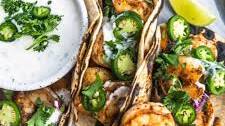 Cajun Shrimp Tacos with Garlic Lime Ranch