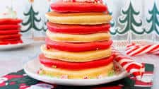 Candy Cane Pancakes