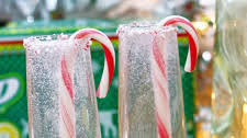 Candy Cane Spritzer Cocktail Recipe