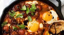 Caprese Baked Eggs