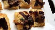 Caramelized Onion and Mushroom Puff Pastry Bites