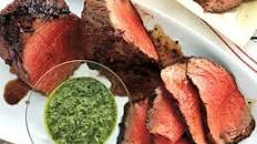 Char-Grilled Beef Tenderloin with Three-Herb Chimichurri