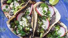 Charred Broccoli Tacos with Honey Chipotle Sauce