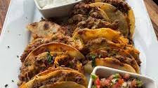 Cheesy Beef and Bean Tacos