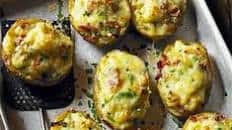 Cheesy stuffed baked potatoes