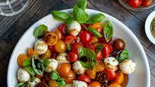 Cherry Tomato Caprese Salad with Balsamic Glaze