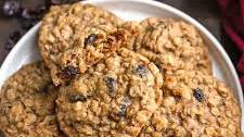 Chewy Oatmeal Cranberry Walnut Cookies