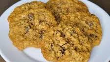 Chewy Oatmeal Raisin Cookies made with Fresh Milled Flour