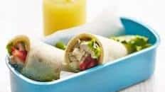 Chicken pesto wrap