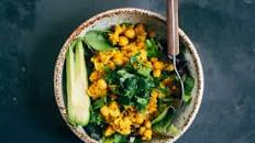 Chickpea Scramble Breakfast Bowl