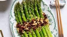 Chili Crisp & Garlic Roasted Asparagus