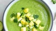 Chilled Cucumber Avocado Soup