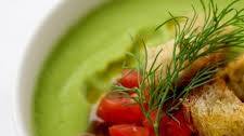 Chilled Cucumber Soup with Avocado and Dill