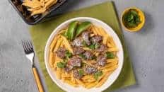 Chipotle Beef Tenderloin Penne with cotija and cilantro