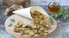 Chips di zucchine croccanti