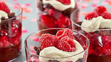 Choc Raspberry Layered Cups