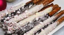 Chocolate Candy Cane Pretzels