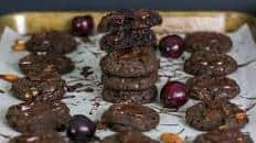 Chocolate Cherry Almond Cookies