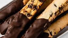 Chocolate Chip and Peppermint Biscotti