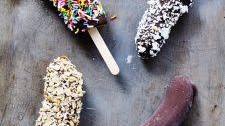 Chocolate-Covered Banana Pops