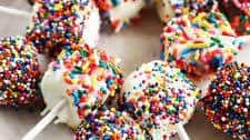 Chocolate-Covered Marshmallow Pops