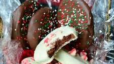 Chocolate Covered Peppermint Crunchy Cookies