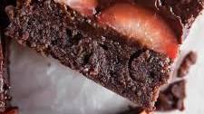 Chocolate-Covered Strawberry Brownies