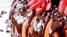 Chocolate Covered Strawberry Pound Cake