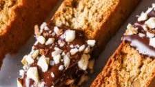 Chocolate-Dipped Almond Biscotti