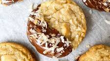 Chocolate Dipped Coconut Cookies