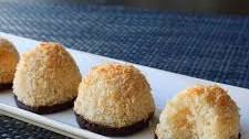 Chocolate-Dipped Coconut Macaroons