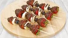 Chocolate-Dipped Fruit Kabobs