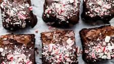 Chocolate Dipped Peppermint Brownies