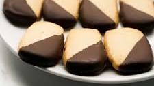 Chocolate Dipped Shortbread Cookies