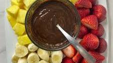 Chocolate Fondue with Fruit