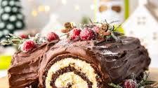 Chocolate, Hazelnut & Caramel Yule Log