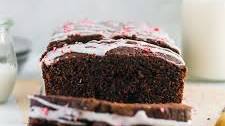 Chocolate Loaf with Peppermint Glaze