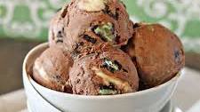 Chocolate Mint Swirl Ice Cream