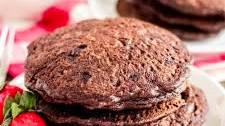 Chocolate Oat Pancakes (gluten-free, dairy-free option)