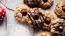 Chocolate Peanut Butter Crinkle Cookies.