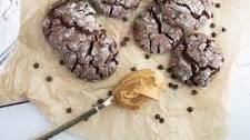 Chocolate Peanut Butter Crinkle Cookies